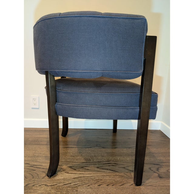 Transitional Directional Carmel Chairs by Larry Laslo Set of 2 For Sale - Image 3 of 12