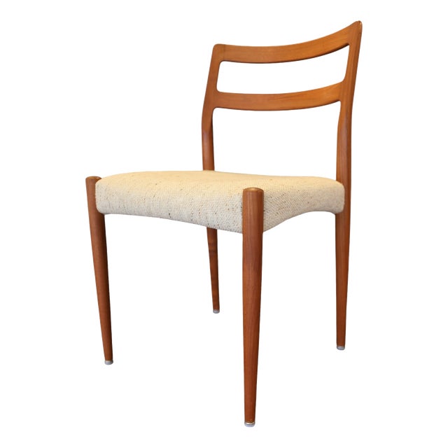 Chairs in Teak and Leather by Henning Kjærnulf for KS Møbler, 1960s, Set of 4 For Sale