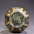 Chinoiserie Bronze Vase With Gold Inlay, Archaic Style Arrow Ear Hu Vessel, Chinoiserie Tabletop Bronze Decor For Sale - Image 3 of 10