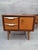 A set of Mid-Century Modern vintage maple wood bedside tables or small chests of drawers designed and manufactured in...