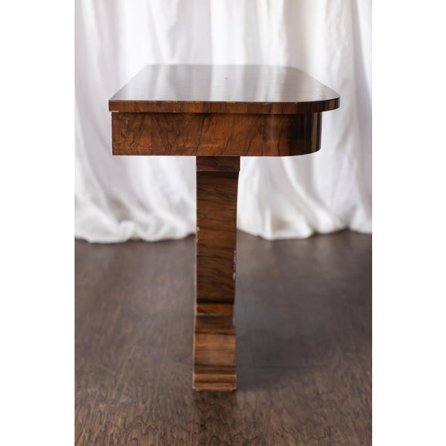 Pair of 1930s French Art Deco Demilune Tables For Sale - Image 11 of 18