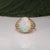 2020s 5.6Ct Ethiopian Opal Ring With Natural Diamond Accents: Solid 14k Gold, 13x11mm For Sale - Image 5 of 9