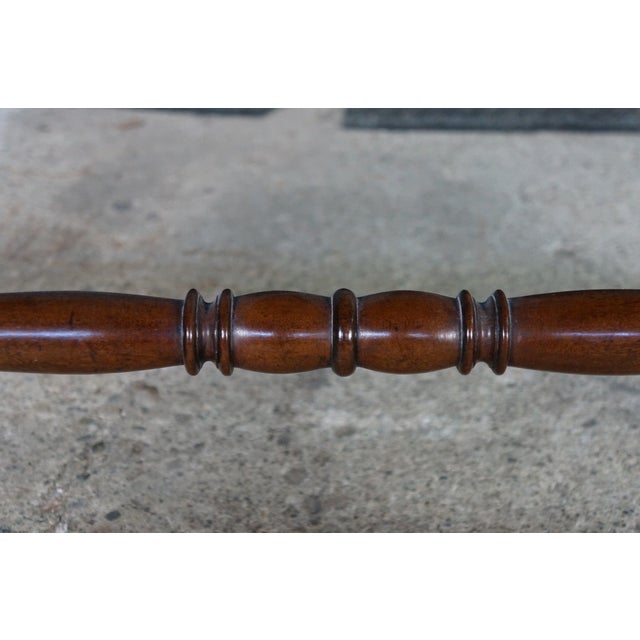 Antique Early 19th C. Regency Flame Mahogany Lyre Base Drop Leaf Sofa Table Desk For Sale - Image 11 of 16