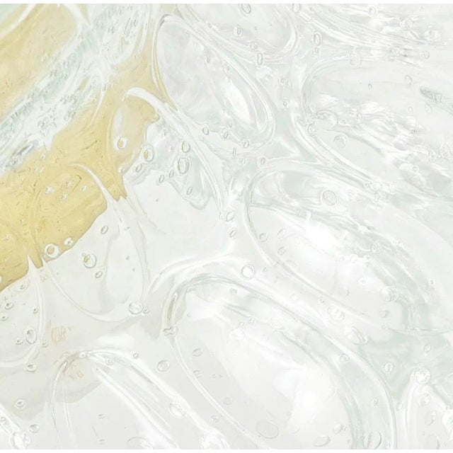 Glashütte Limburg Mid-Century Bubble Glass & Brass Pendant/Ceiling Light by Helena Tynell for Limbur 1960s For Sale - Image 4 of 10