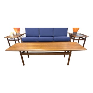 1960s Danish Teak Coffee Table Designed by Grete Jalk for Poul Jeppesen Denmark For Sale