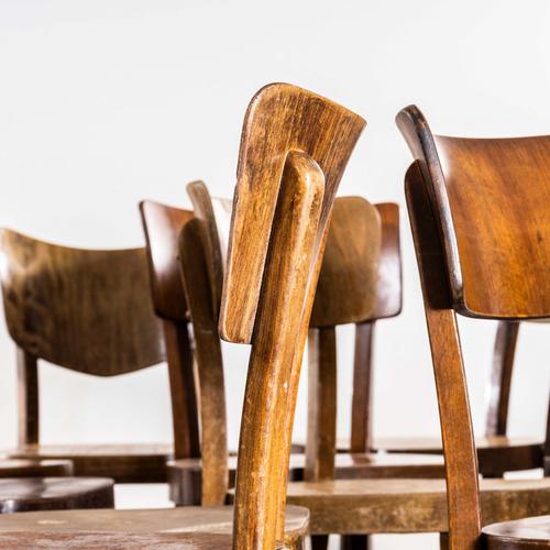 Wood Vintage Bentwood Dining Chairs, 1950s, Set of 6 For Sale - Image 7 of 13