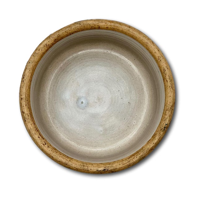 Unusual Antique American Blue Spongeware Decorated Kitchen Beater Jar - Circa Very Early 1900s For Sale - Image 14 of 18