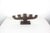 Vintage Carved Wood Candelabra Handmade Wooden Candle Holder Scandinavian Folk Art For Sale - Image 9 of 10