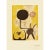 An excellent First Edition period offset lithograph, print, of painting "Woman and Birds in Front of the Sun" (1944) by...