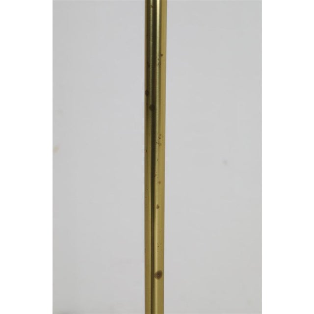 Mid-Century Danish Modern Gilt Floor Lamp from Lyskær Belysning, 1970s For Sale - Image 12 of 14
