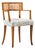 Michael Taylor for Baker Klismos Mid Century Cane Armed Dining Chair For Sale
