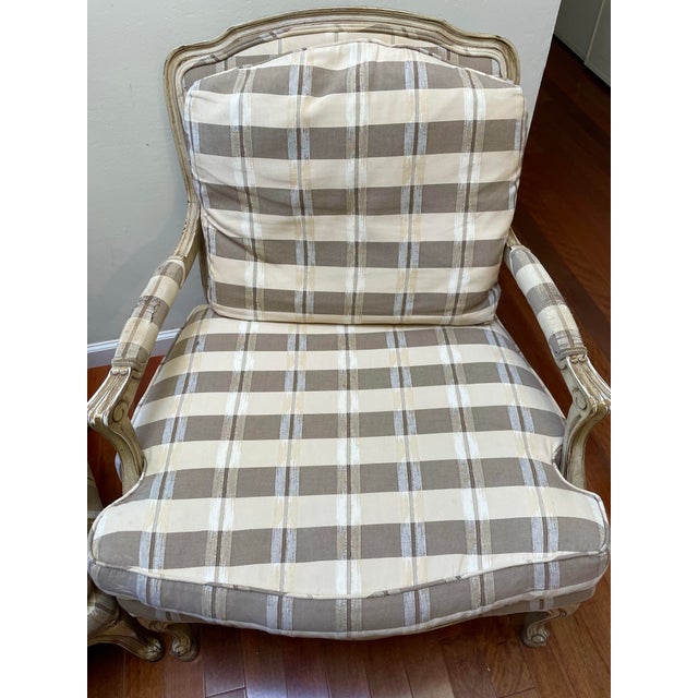 1980s 1980’s Baker Furniture Bergère Chairs a Pair For Sale - Image 5 of 12