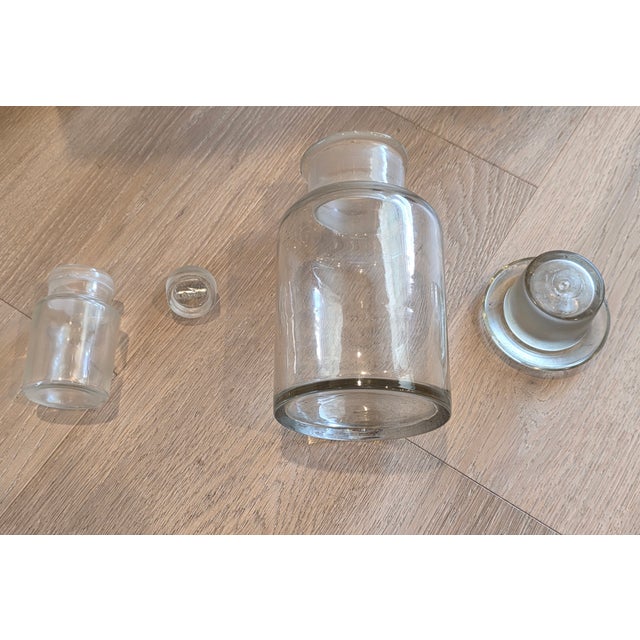 19th Century English Victorian Era Mahogany Apothecary Travel Chest Box on Stand With Glass Jars For Sale - Image 18 of 18