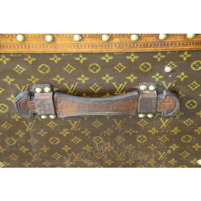 Brown Monogram Canvas Courier Trunk from Louis Vuitton, 1920s For Sale - Image 8 of 18