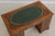 Wood English 3 Part Leather Top Burl Walnut Desk For Sale - Image 7 of 15