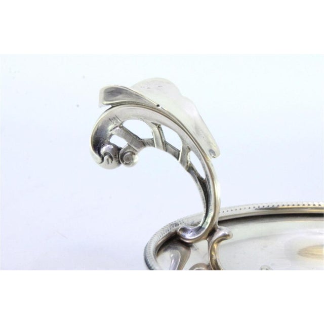 Silver Paddle with Pearly Borders Edge and Openwork Handle For Sale - Image 5 of 8