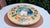 Vintage Painted Wooden Rotating Tray, 1970s For Sale - Image 9 of 9