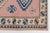 Navy Blue 1960s Muted Terracotta & Navy Blue Medallion Rug, Hand-Knotted Wool Carpet For Sale - Image 8 of 10
