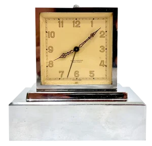 Bank Mantel Clock with Money Box by Louis Schwab for Winterthur Leben-Vie, 1930s