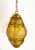Gold Mid-Century Italian Handblown Murano Amber Glass Cage Pendant Light from Seguso, 1940s For Sale - Image 8 of 16