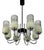 Mid-Century 8-Arm Chandelier, Former Yugoslavia, 1960s For Sale