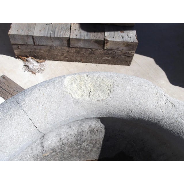 Stone Antique Marble Basin From an Italian Villa, Early 1900s For Sale - Image 7 of 12