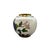 Petite 4” Chinese cloisonné ginger jar / vase featuring detailed floral imagery, including purple and blue flowers on a...