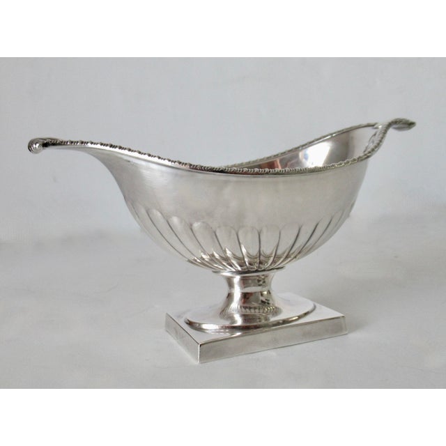 Vintage Barker & Ellis English Silver Plate Gravy Boat For Sale - Image 9 of 18