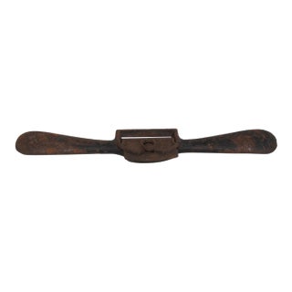 Early 1900s Cast Iron Spokeshave Traditional Woodworking Hand Tool 5114b For Sale