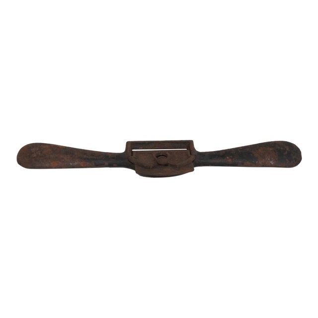 Early 1900s Cast Iron Spokeshave Traditional Woodworking Hand Tool 5114b For Sale