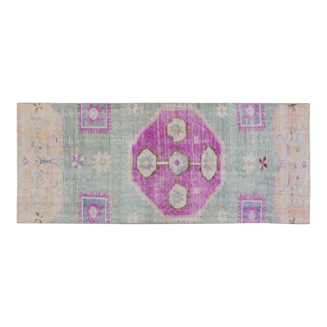 Vintage Turkish Anatolian Knotted Wool Rug, 2'10''x7' For Sale