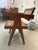 Wood Vintage Teak & Cane Chandigarh-Style Armchair, Pierre Jeanneret Style For Sale - Image 7 of 14