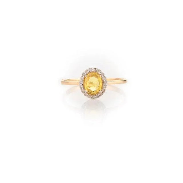 18k Gold Yellow Sapphire & Diamodn Jewelry Set- 4 Pieces Thanksgiving Gifts For Sale In New York - Image 6 of 17