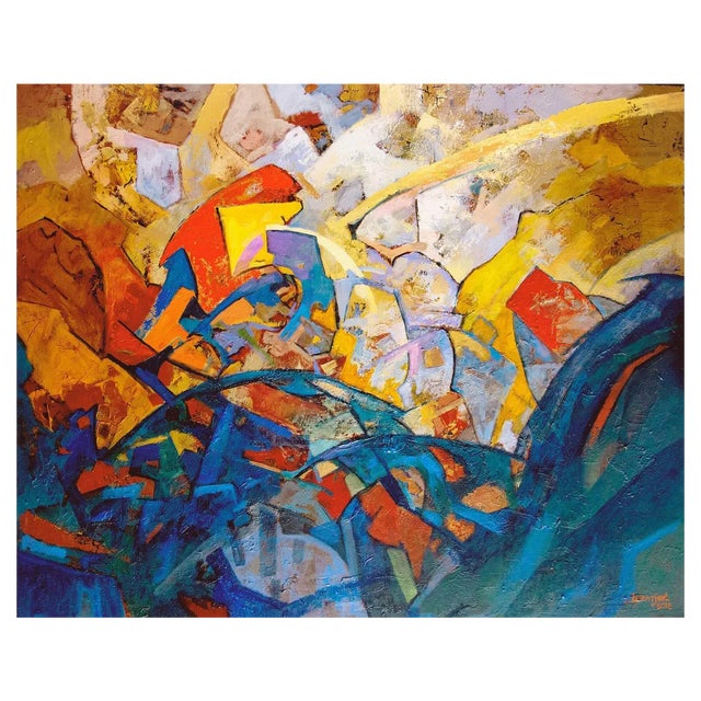 Igor Leontiev, Electric Jazz, 2018, Oil on Canvas For Sale