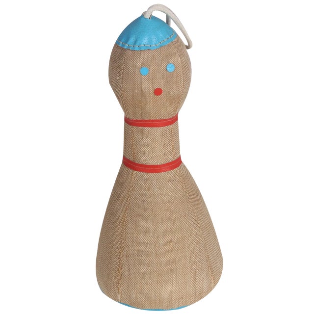 Jute and Leather Toy by Renate Müller for H. Josef Leven Kg, Germany, 1960s For Sale