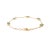 Stackable Octagon Cut Emerald Chain Bracelet in 14k Yellow Gold With Lobster Claw For Sale In New York - Image 6 of 7