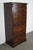 Brown Vintage English Oak Filing Cabinet For Sale - Image 8 of 17