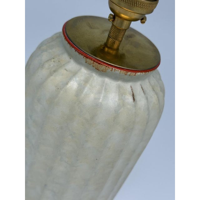 Ceramic Art Deco Ceramic Table Lamp from Upsala-Ekeby, 1940s For Sale - Image 7 of 12