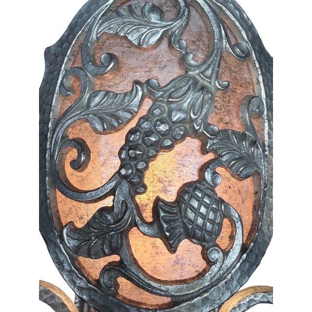 1920s Nickel Plated Brass or Bronze Spanish Revival Wall Sconces #2616 - a Pair For Sale - Image 9 of 9