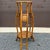 Bulbous 1970s Rattan 2 Tier 36" Plant Stand For Sale - Image 4 of 11