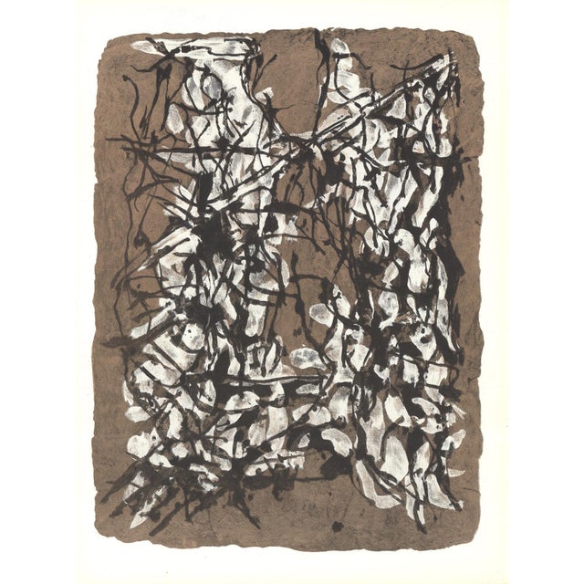 Artist: Jean-Paul Riopelle Title: Composition 160-XIV Year: 1966 Signed: No Medium: Lithograph Paper Size: 15 x 11 inches...