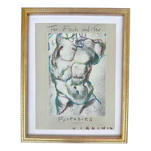 The Flesh and the Fantasy Painting by Virginia Chamlee, Framed