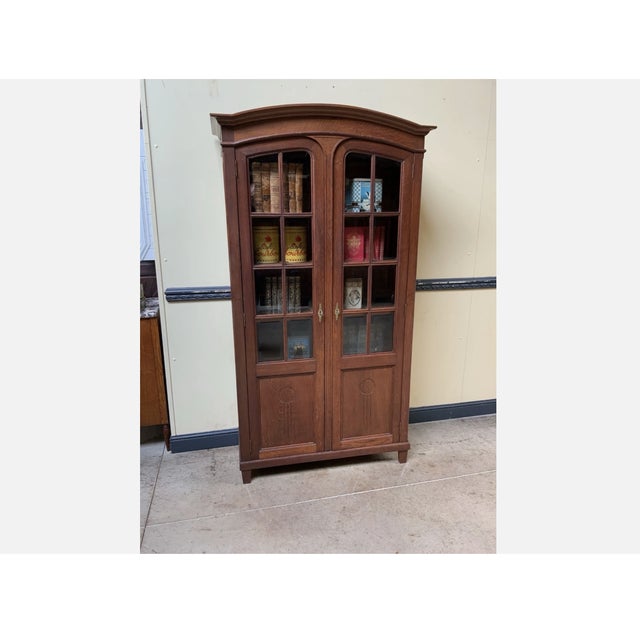 1910s Antique Art Nouveau Display Cabinet, 1915 For Sale - Image 5 of 10