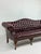 English 1970s English Camelback Tufted Burgundy Leather Chesterfield Sofa For Sale - Image 3 of 8