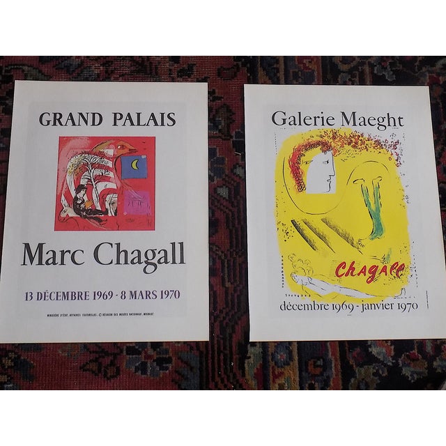 Printmaking Materials Vintage Mid 20th C. Marc Chagall Poster Lithographs - Set of 9 For Sale - Image 7 of 12