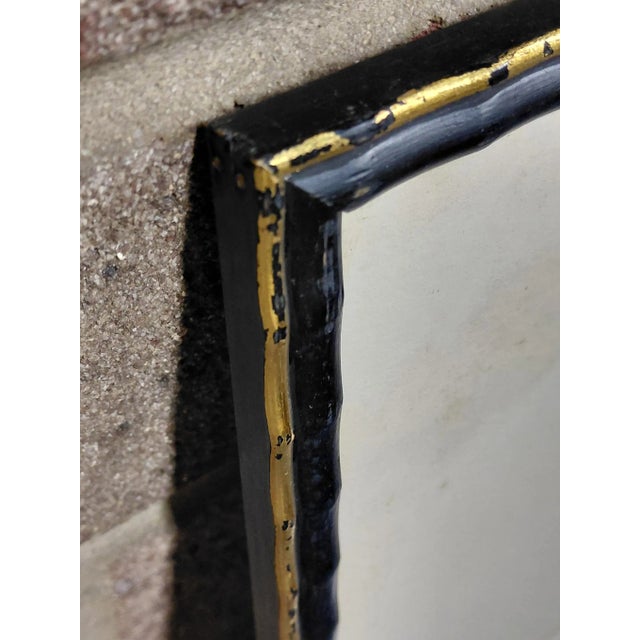 Wood Framed Signed J. Akston "Untitled, 1963" Acrylic on Paper Painting For Sale - Image 7 of 11