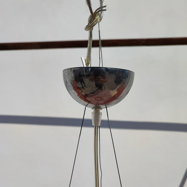 Vintage Pop Art Flower-Shaped Pendant in Resin For Sale - Image 4 of 6