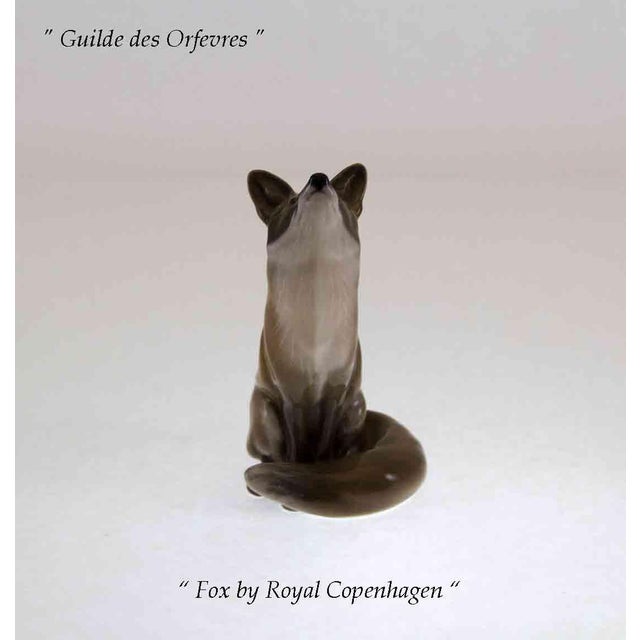 1960s 1960’s Vintage Royal Copenhagen Sitting Fox Figurine For Sale - Image 5 of 6