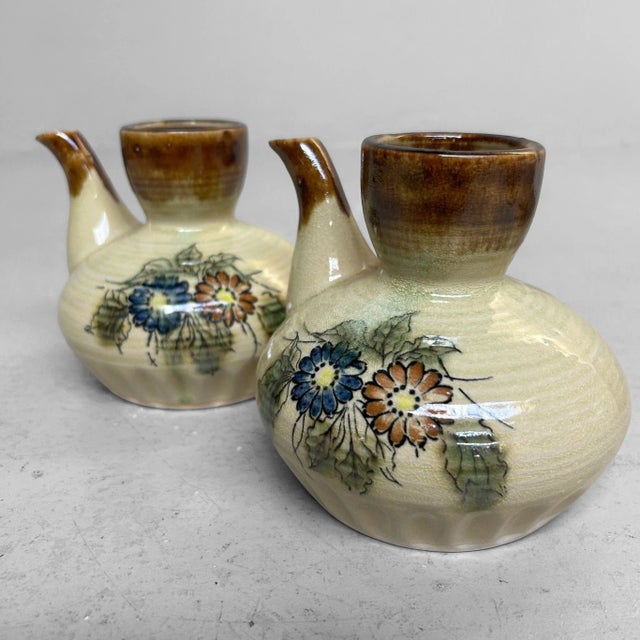 Vintage Japanese Ceramic Donabe Hotpot and Sake Set, 1970s, Set of 8 For Sale - Image 10 of 18