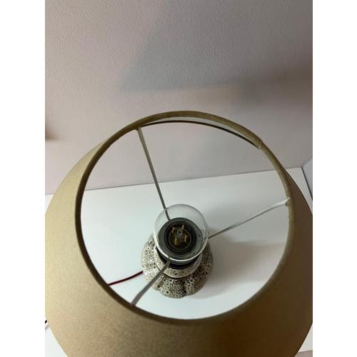White and Brown Ceramic Table Lamp from Hustadt Leuchten For Sale - Image 10 of 11